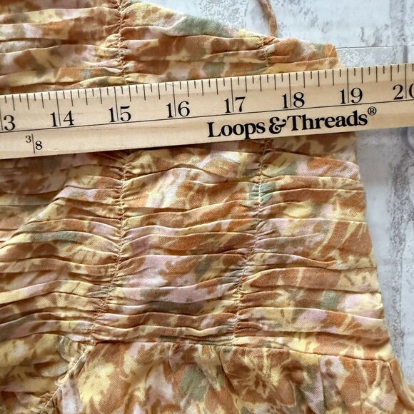 NWT Treasure & Bond Smocked Bodice Strappy Back Cotton Maxi Dress Sz XXL - Picture 7 of 10